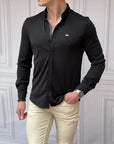 Slimfit Merserize Pamuk Uzun Kollu Gömlek