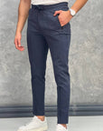 Çizgi Detaylı Slim fit Pamuk Likra Jogger Pantolon