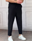 Asimetrik Paça Jogger Pantolon