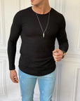 Slim Fit İtalyan Kesim Pamuk Örme Sweat