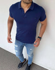 Slim Fit Polo Yaka Pamuklu Tshırt