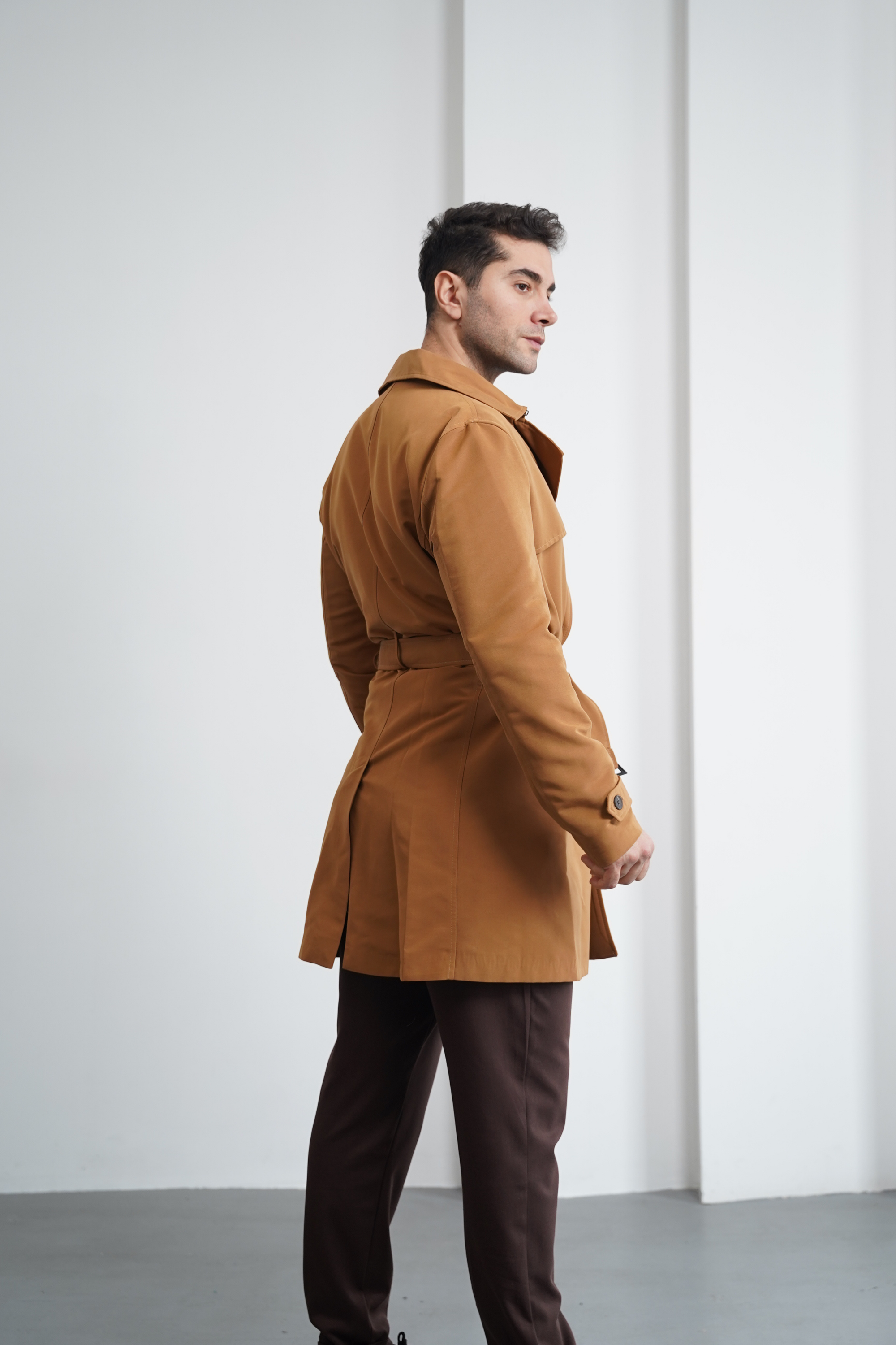 Regular Kalıp Kemerli Trençkot