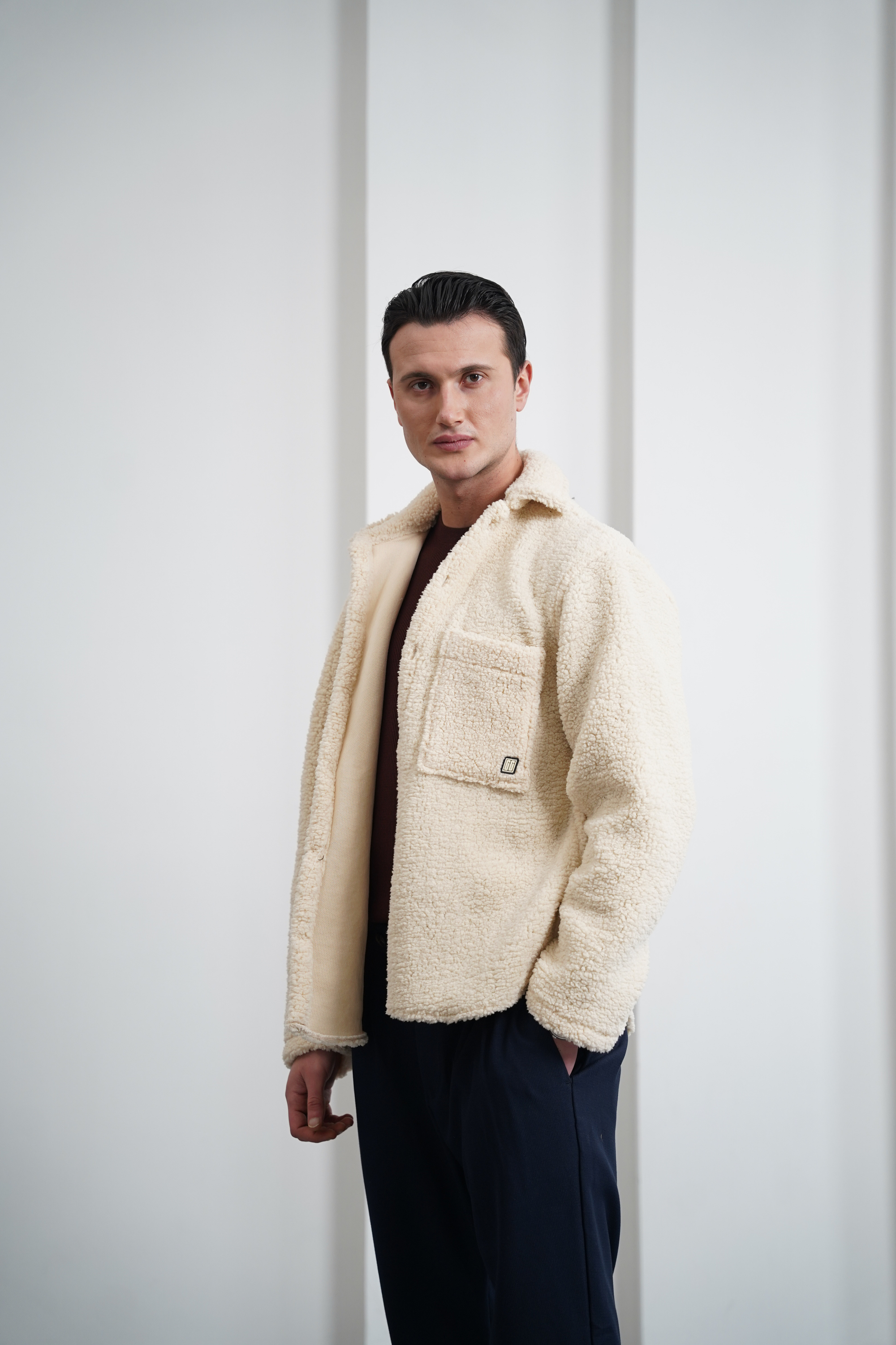 Oversize Peluş Mont