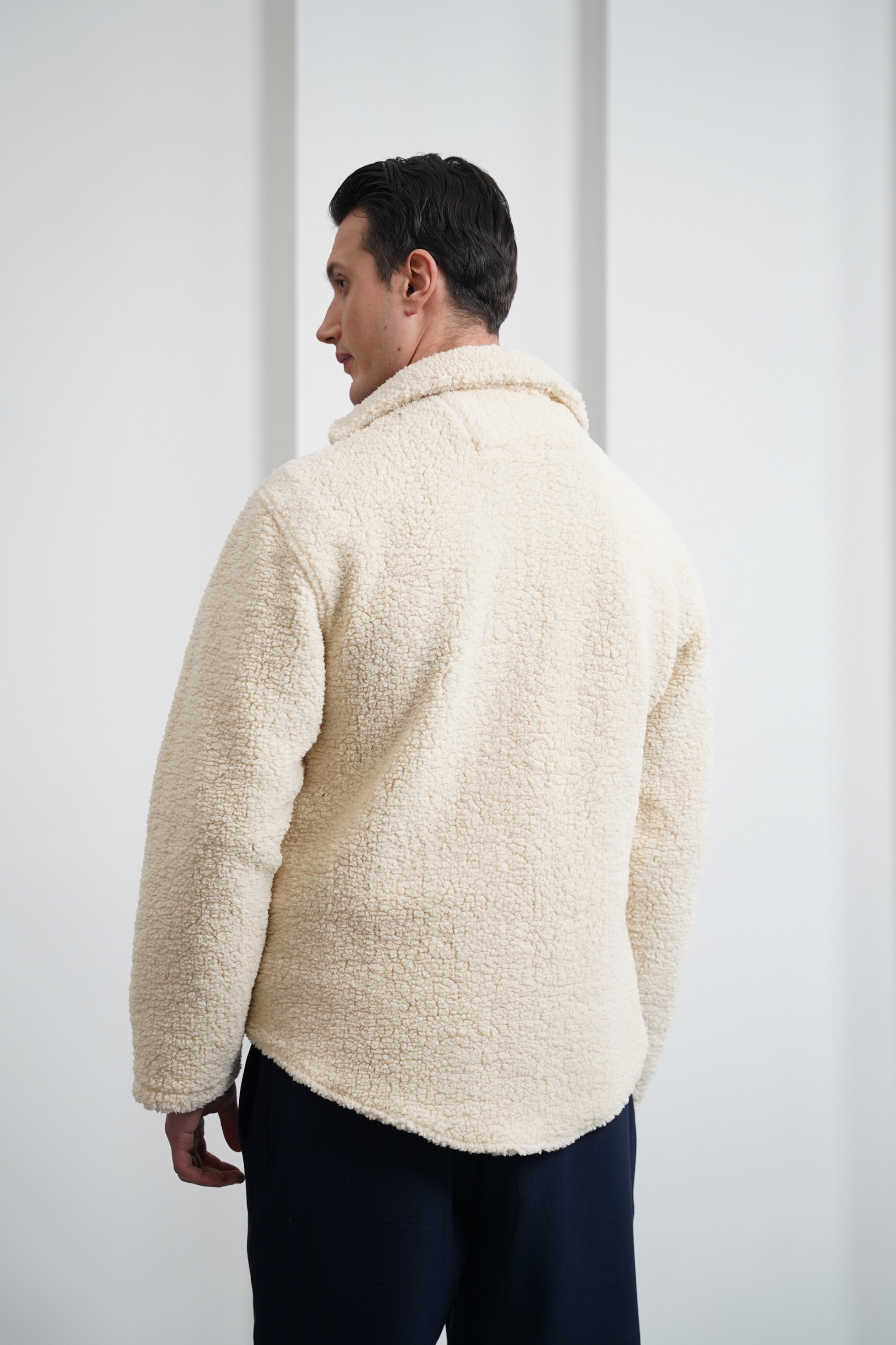 Oversize Peluş Mont