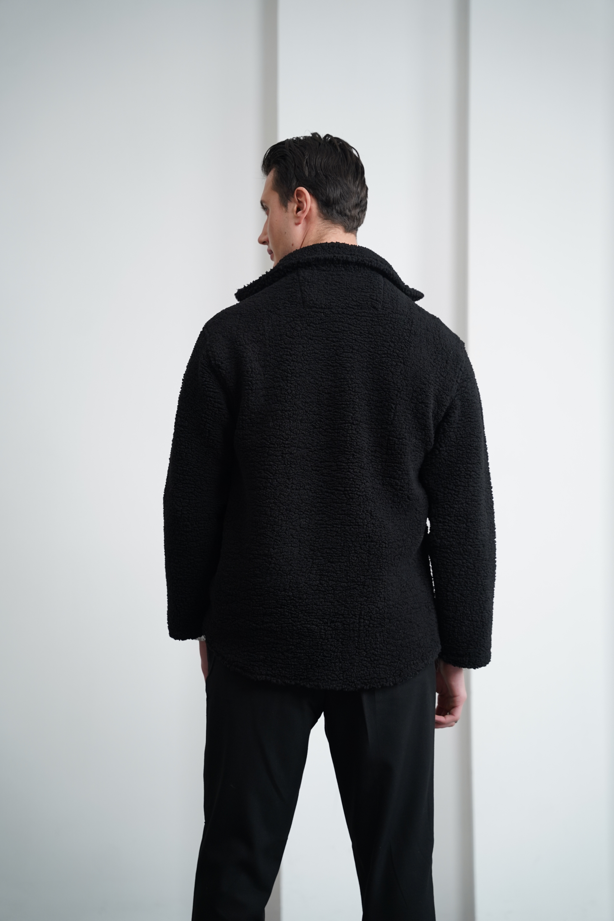 Oversize Peluş Mont