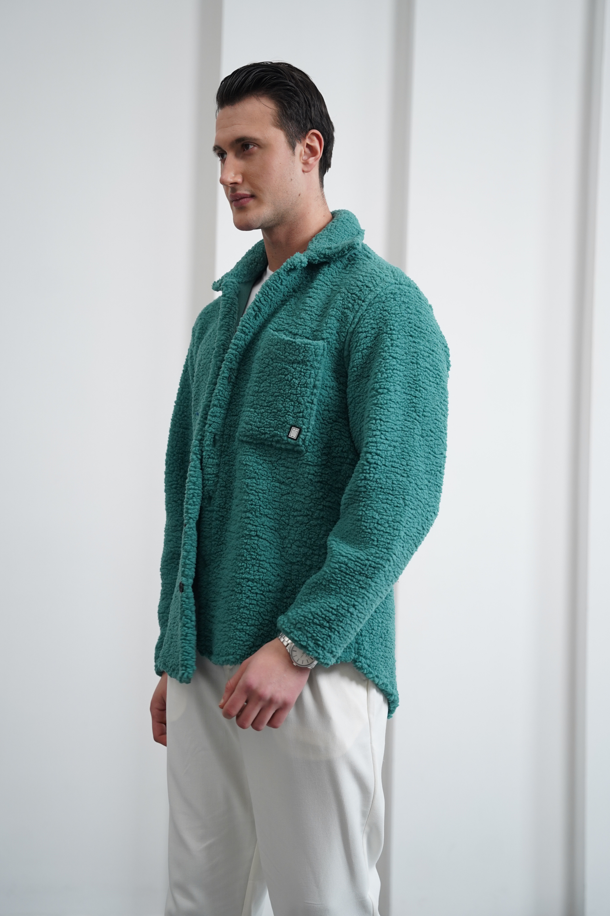 Oversize Peluş Mont