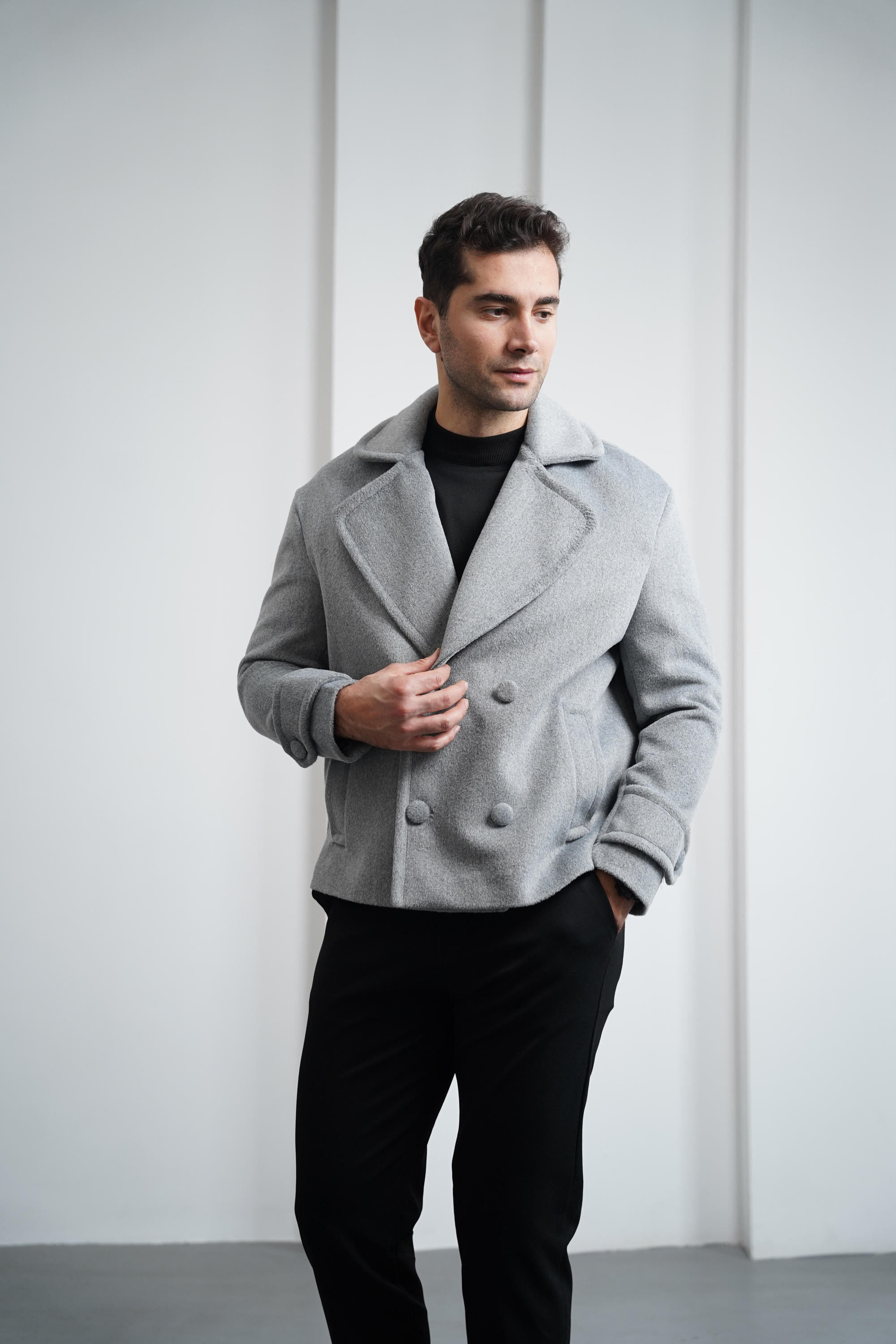 Yumuşak Dokulu Krep Model Kaşmir Ceket