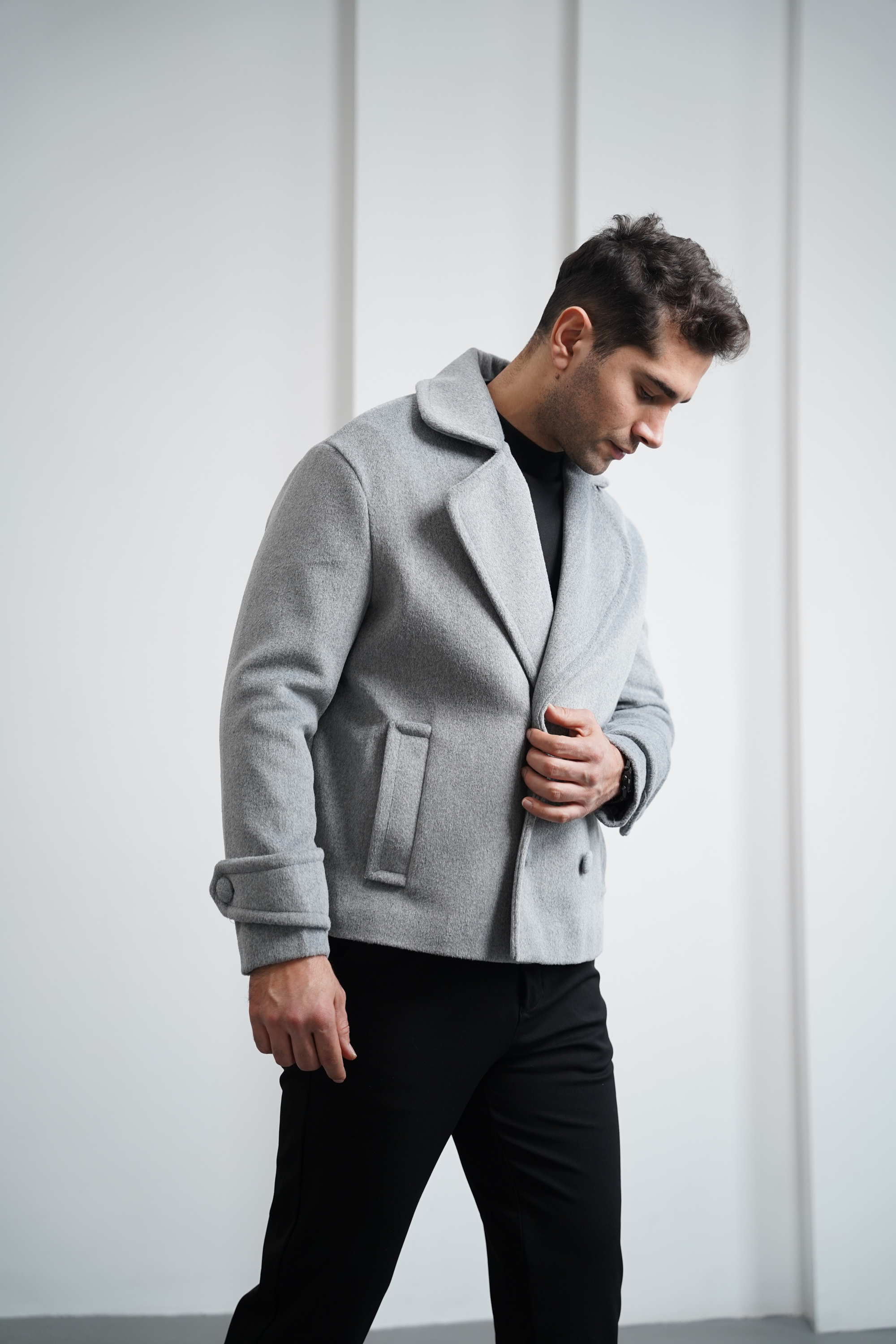 Yumuşak Dokulu Krep Model Kaşmir Ceket