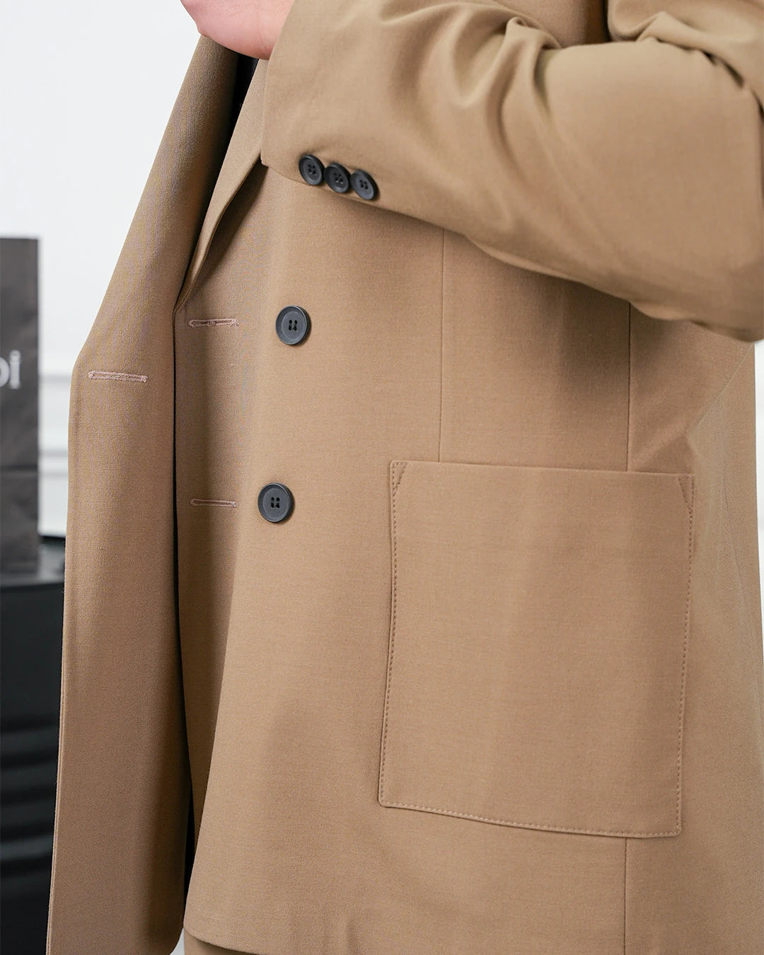 Geniş Kalıp Kruvaze Ceket Baggy Pantolon Takım Elbise