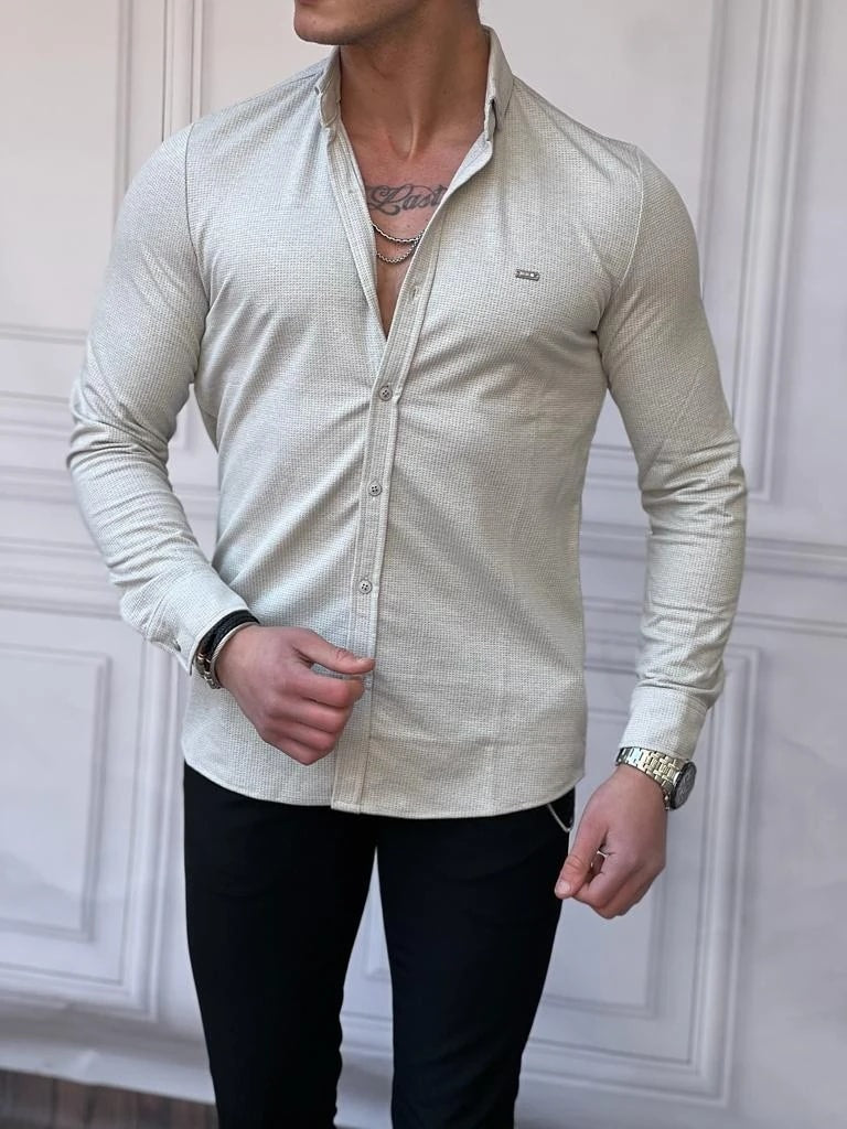 Yazlık Yüksek Kalite Örme İç Kısmı Merserize Gömlek