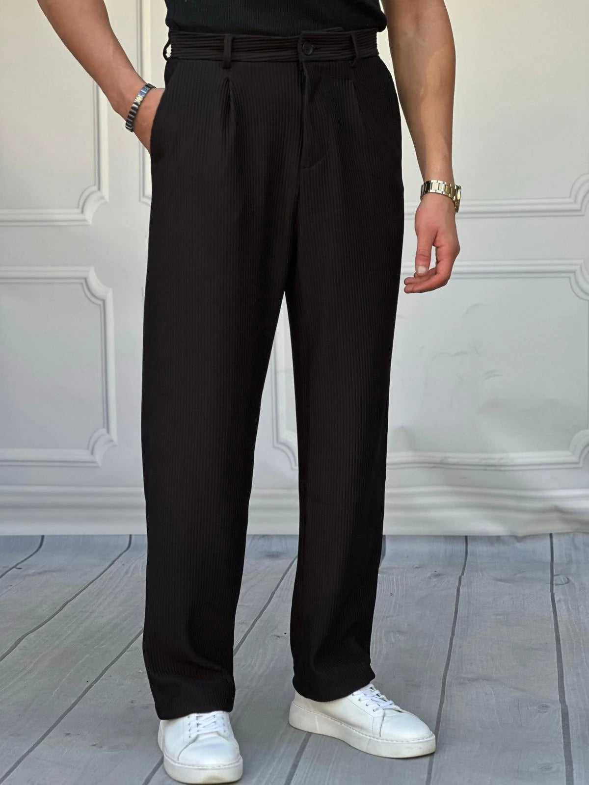 Fitil Desen Baggy Pantolon