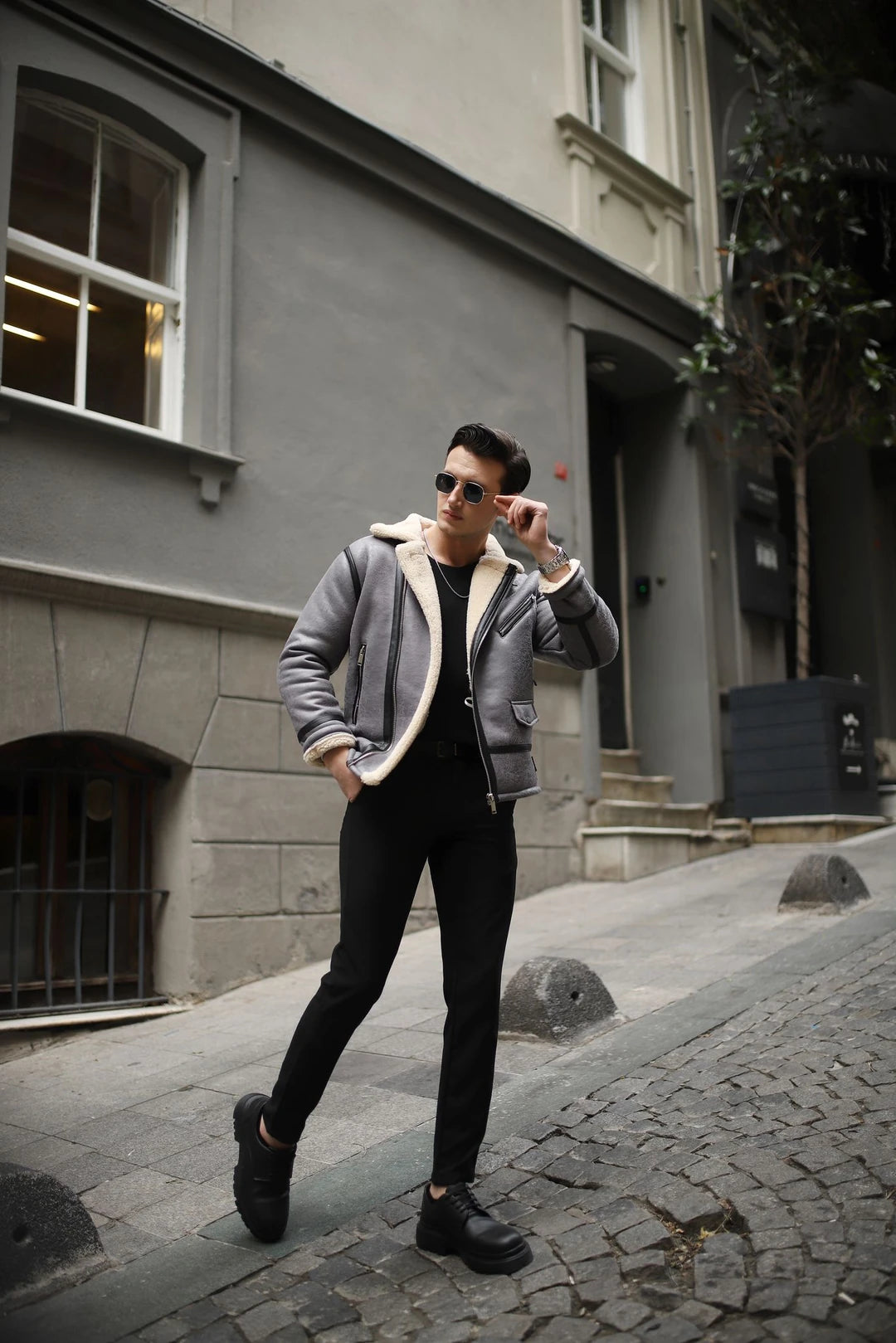 Full Kürklü Napa Deri Mont