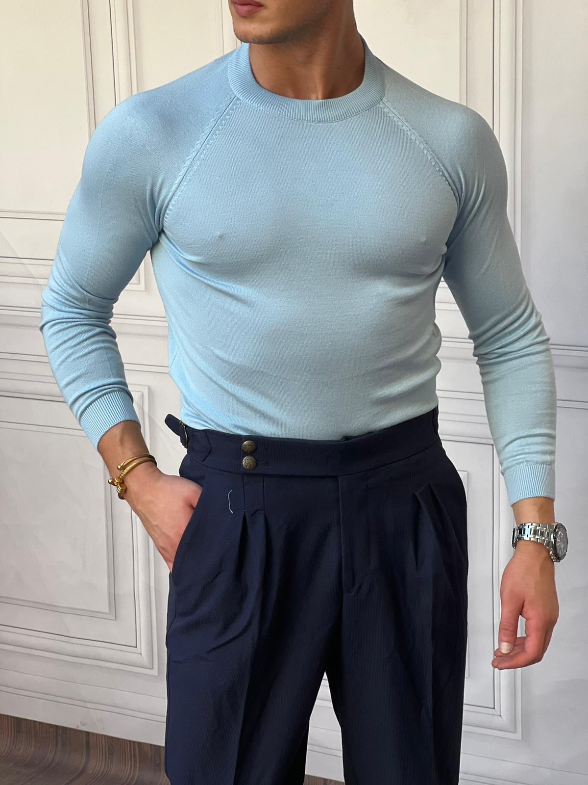 Slimfit Kalıp Pamuklu Triko Yarım Balıkçı Triko Kazak