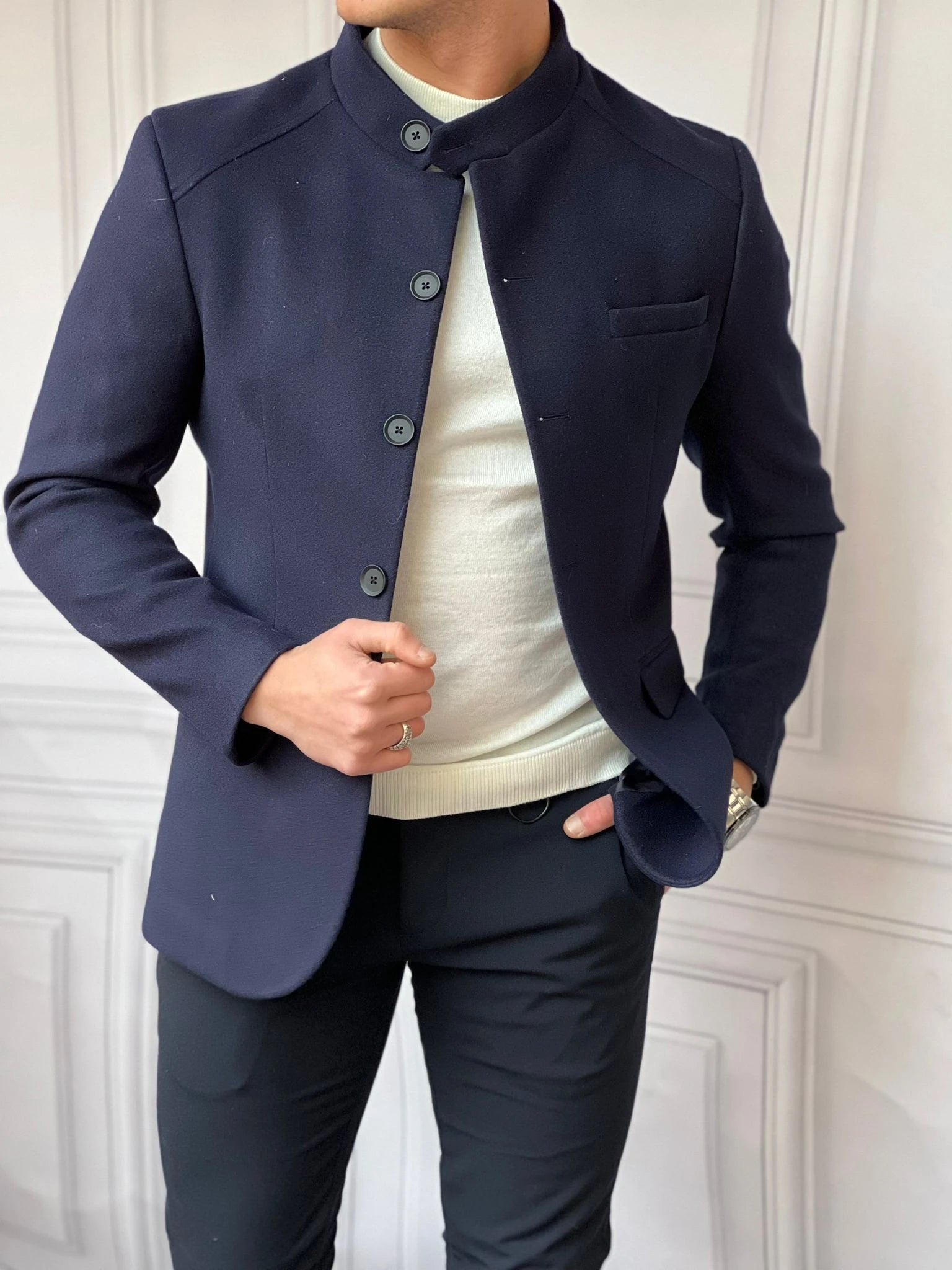 İtalyan Kesim Hakim Yaka Kaşe Kaban