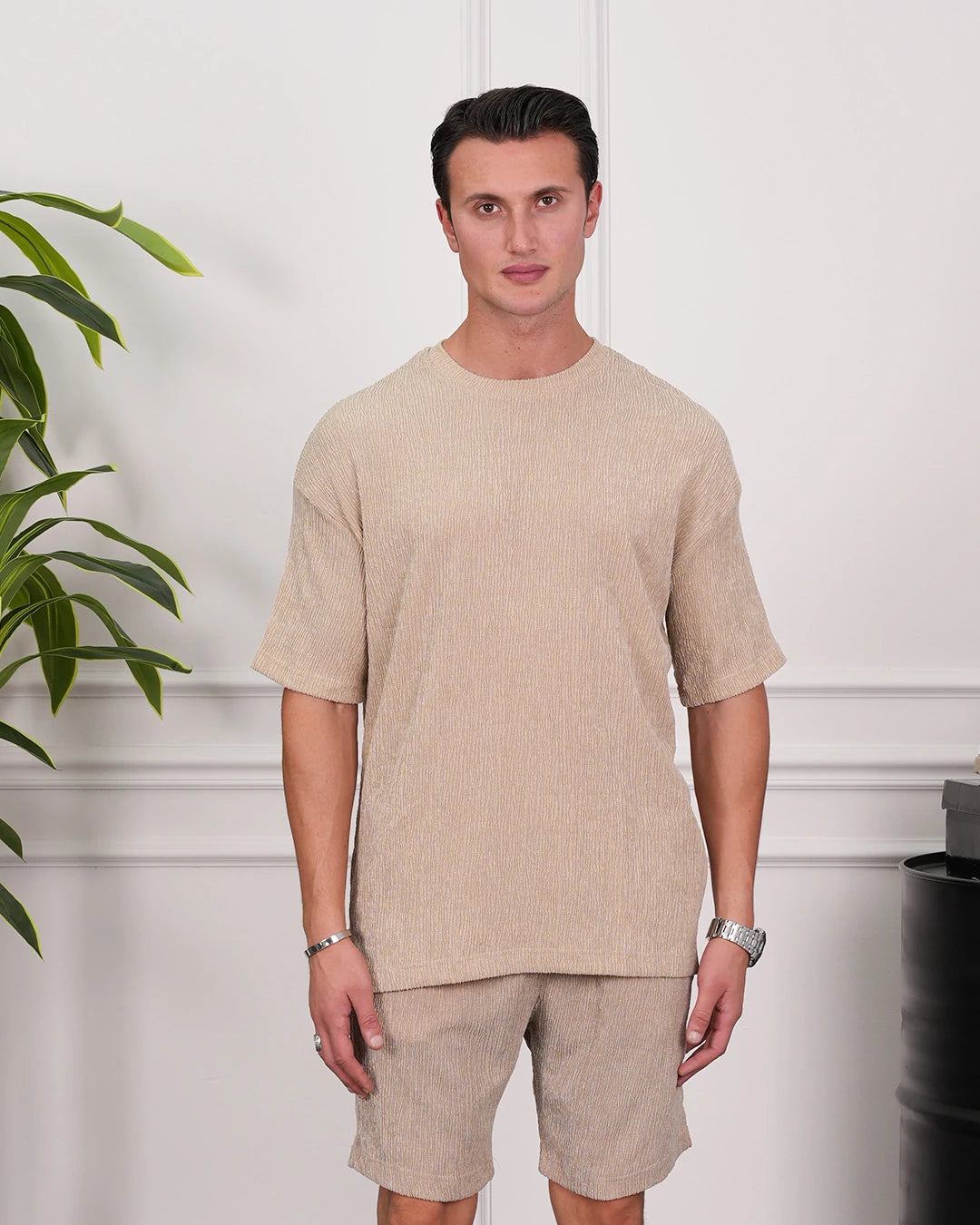 Krinkıl Kumaş Pamuklu Alt + Üst Takım