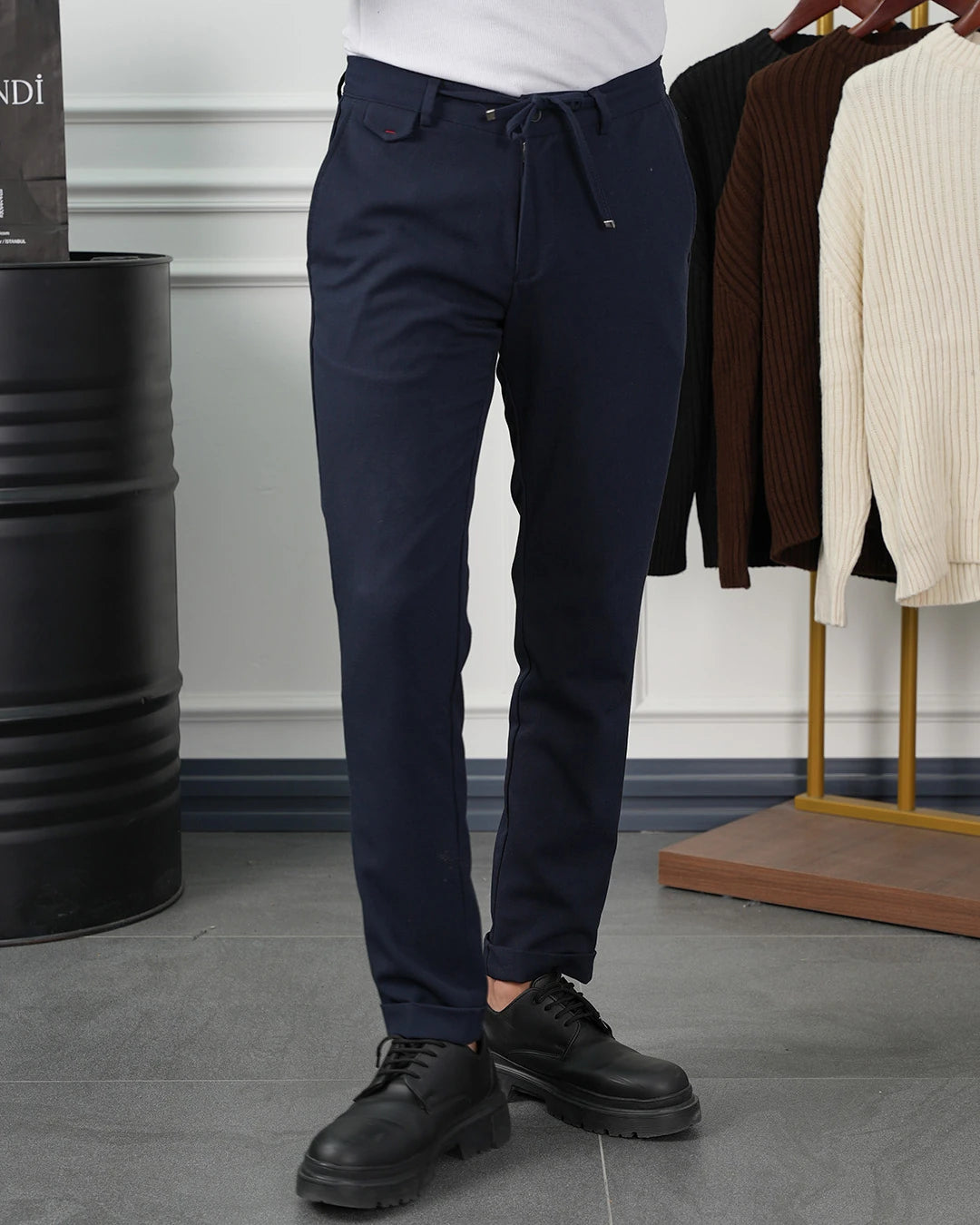 Pamuk Likra Slim Fit Jogger Pantolon