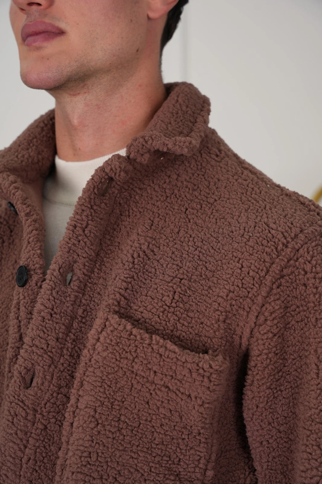 Oversize Peluş Mont