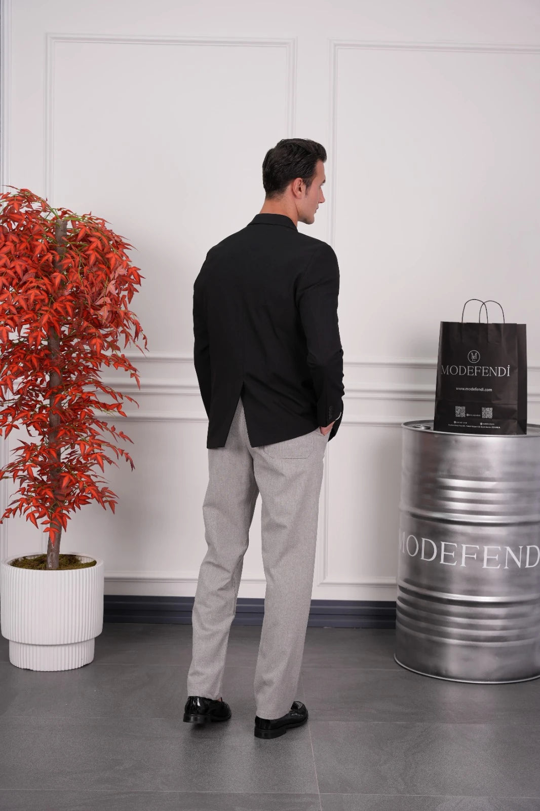 2 Düğme Detaylı Oversize Kesim Ceket