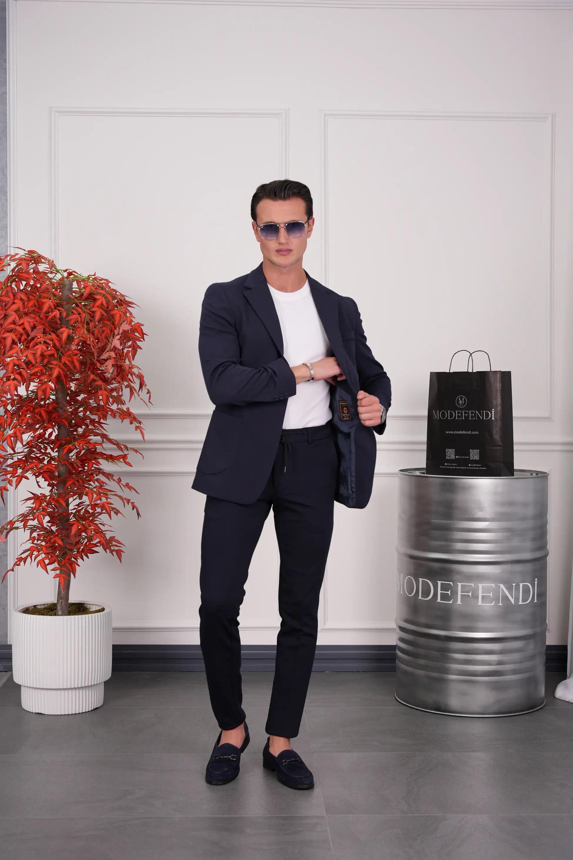 Petek Örme Pamuk Likra Takım Elbise