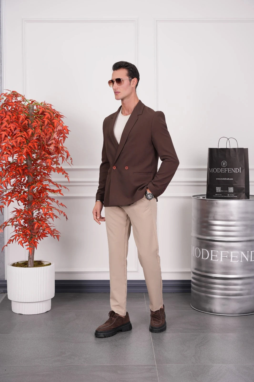 2 Düğme Detaylı Oversize Kesim Ceket