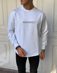 Yarım Oversize Yazı Detaylı Sweat
