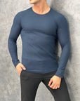 Slim Fit İtalyan Kesim Pamuk Örme  Sweat