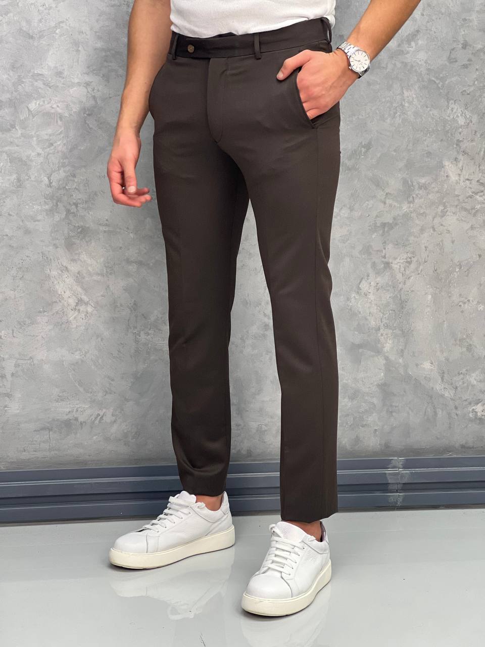 İtalyan Kesim Pamuk Likra Kumaş Pantolon