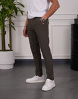 Slim Fit Kalıp Düz Kumaş Pantolon