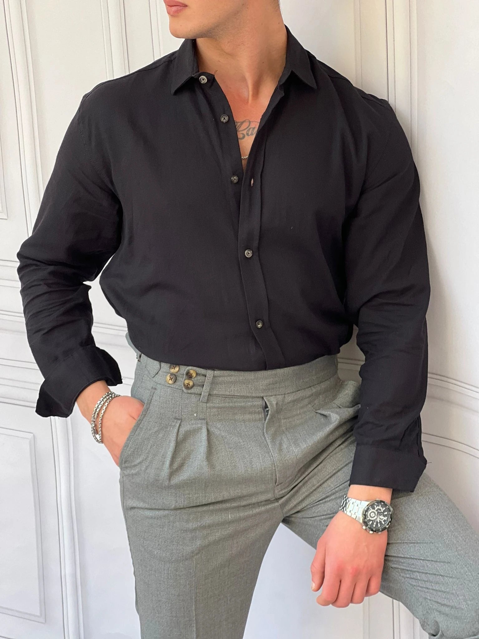 Rahat Kalıp Şalvar Kesim Kumaş Pantolon