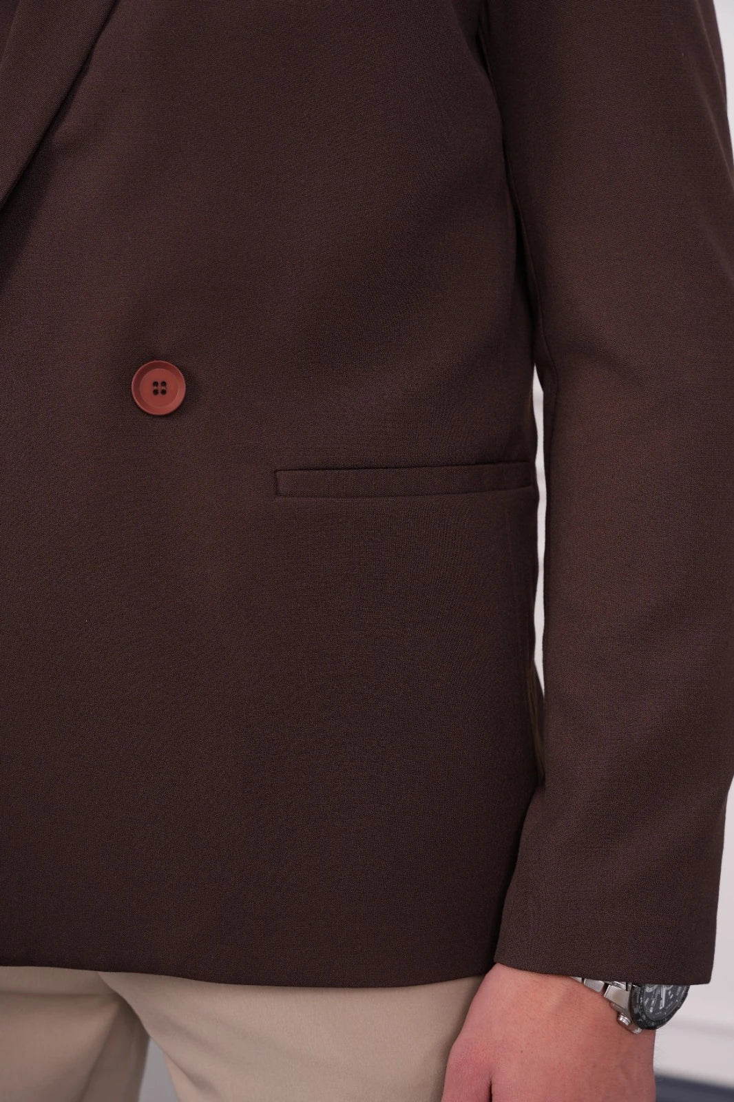 2 Düğme Detaylı Oversize Kesim Ceket