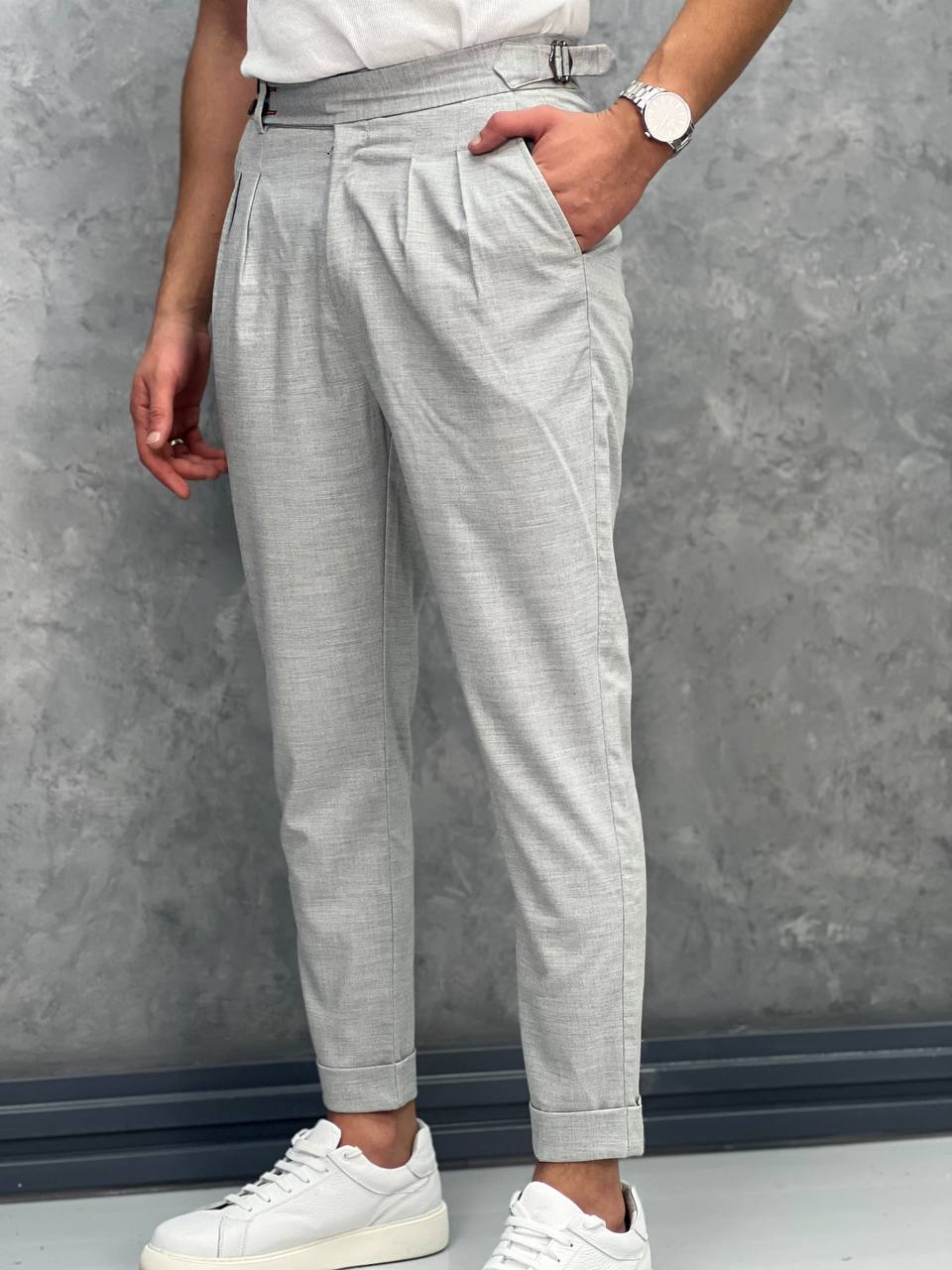 Rahat Kalıp Şalvar Kesim Kumaş Pantolon