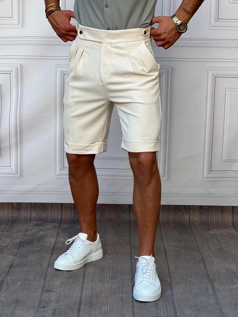 Pamuklu Keten Slimfit Kalıp Kapri