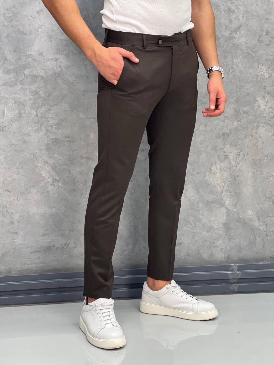 İtalyan Kesim Pamuk Likra Kumaş Pantolon