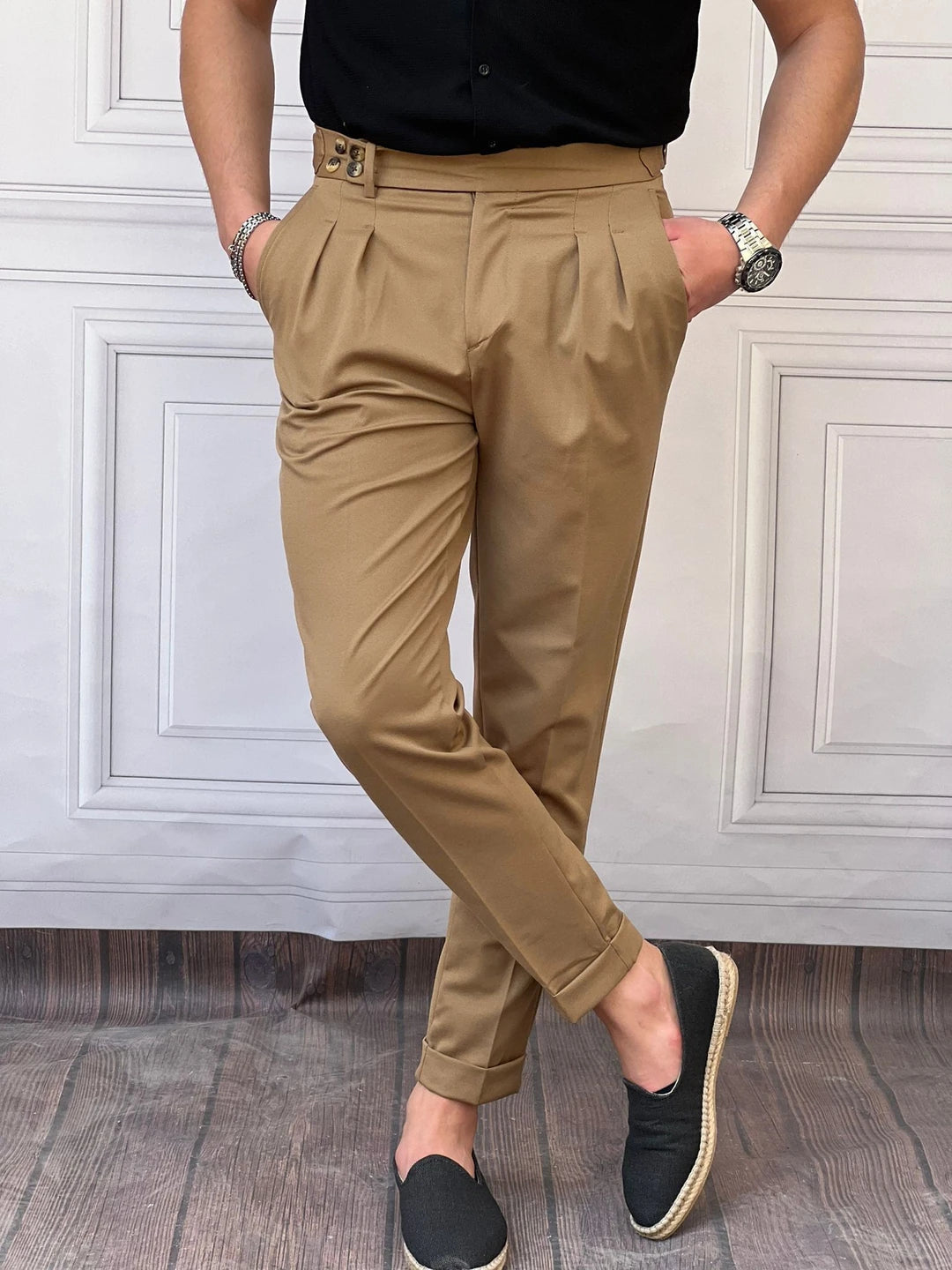 Rahat Kalıp Şalvar Kesim Kumaş Pantolon