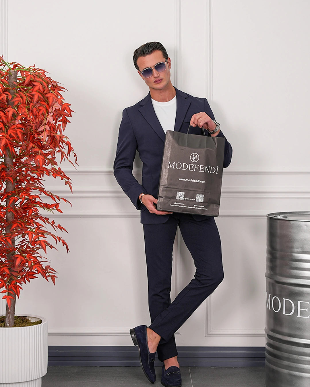 Petek Örme Pamuk Likra Takım Elbise