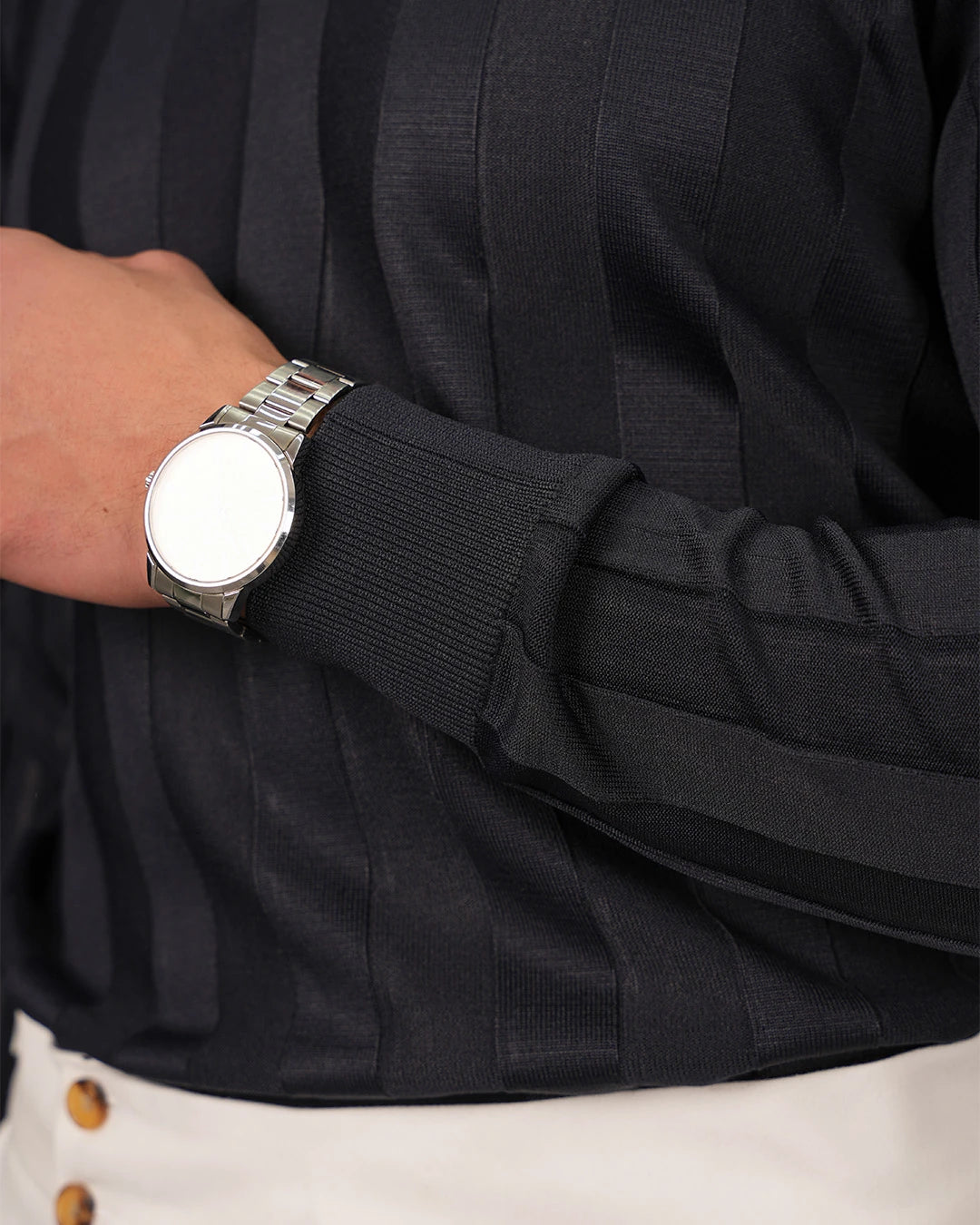 Yüksek Kalite Merserize Kumaş Şerit Çizgili Polo Yaka Triko