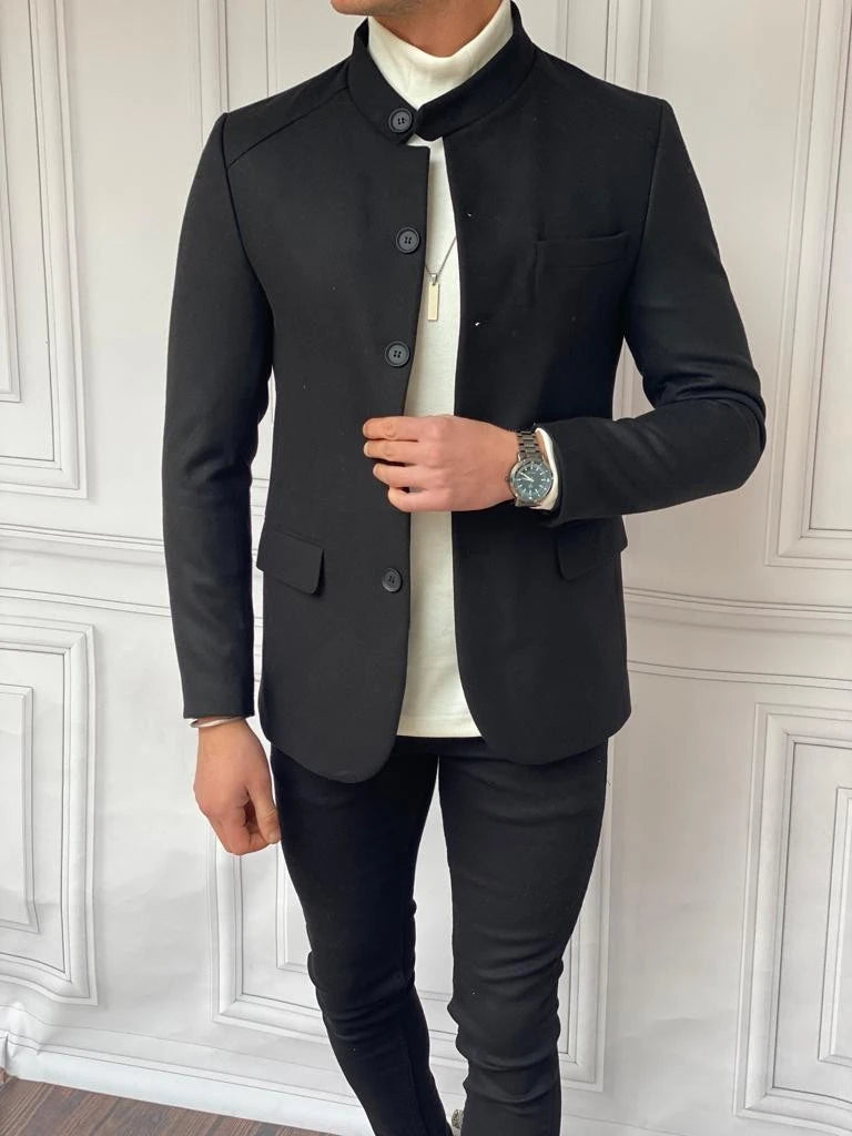 İtalyan Kesim Hakim Yaka Kaşe Kaban