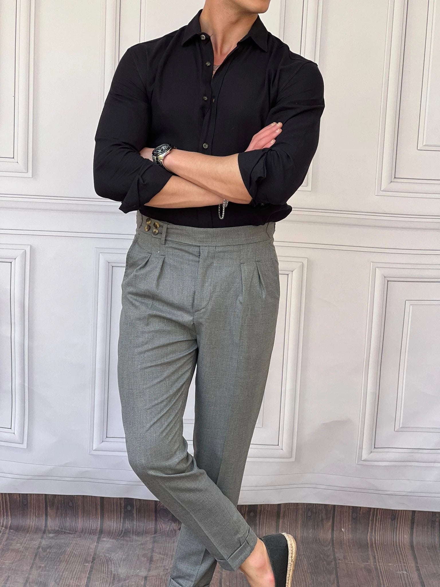 Rahat Kalıp Şalvar Kesim Kumaş Pantolon