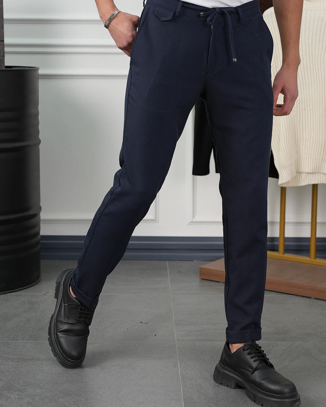 Pamuk Likra Slim Fit Jogger Pantolon