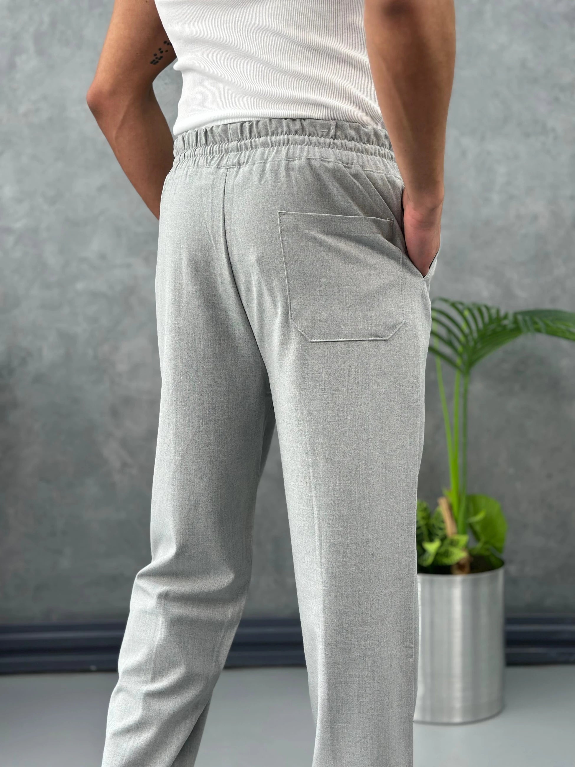 Çizgi Dikişli Baggy Kalıp Jogger Pantolon