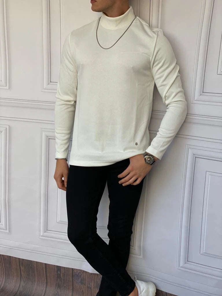 Slim Fit İtalyan Kesim Tam Balıkçı Boğazlı Kazak