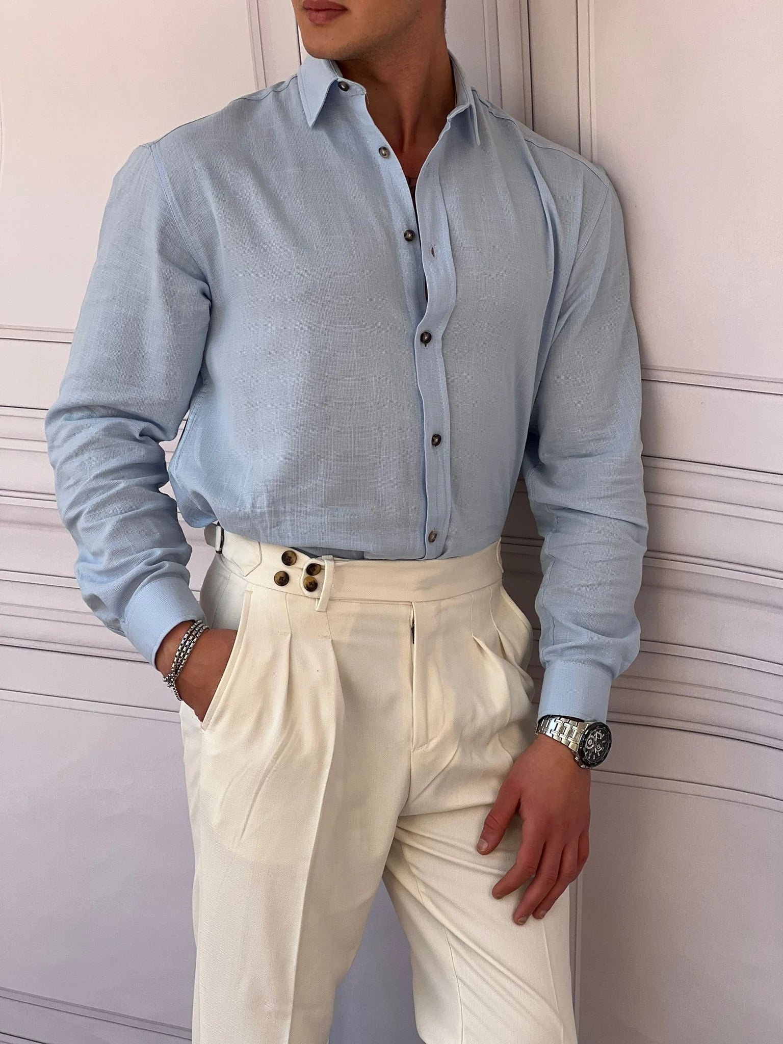 Rahat Kalıp Şalvar Kesim Kumaş Pantolon