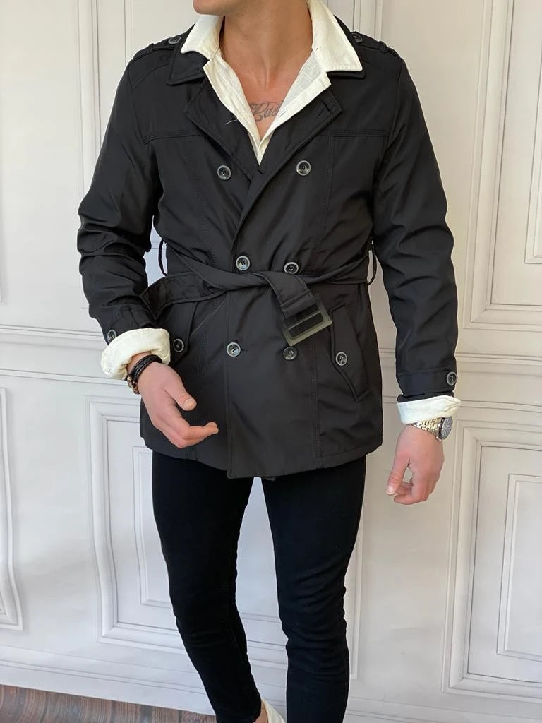 Kemer Detaylı Mevsimlik Trençkot