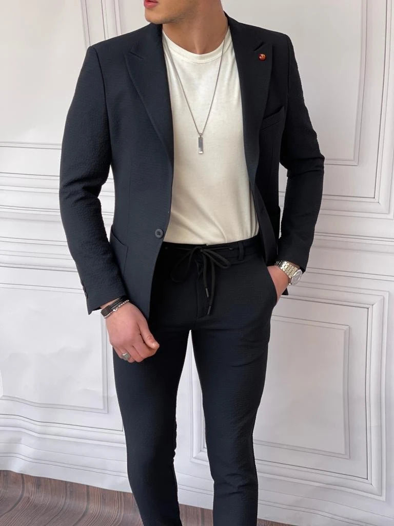 İtalyan Kesim Armur Kumaş Petek Örme Spor Takım Elbise