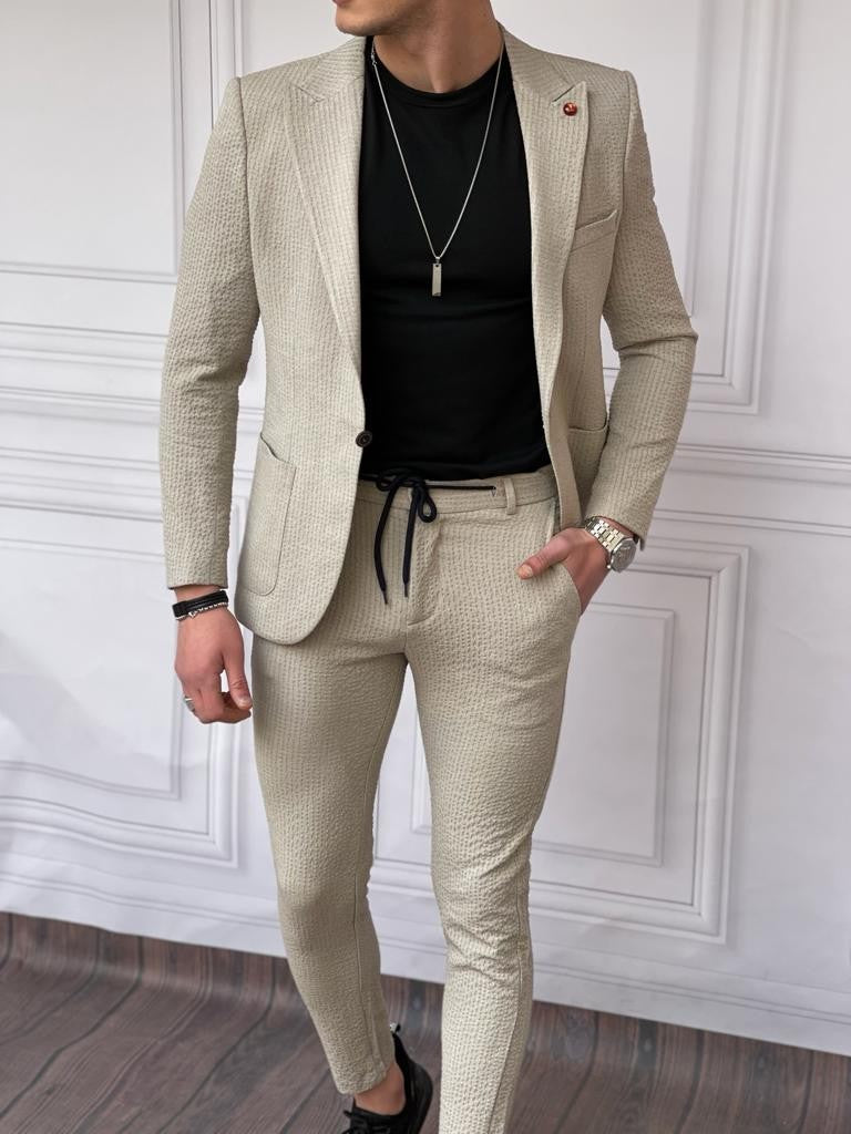 İtalyan Kesim Armur Kumaş Petek Örme Spor Takım Elbise