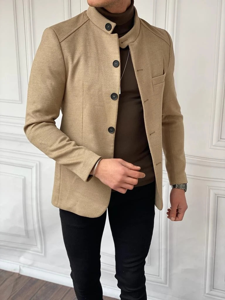 İtalyan Kesim Hakim Yaka Kaşe Kaban