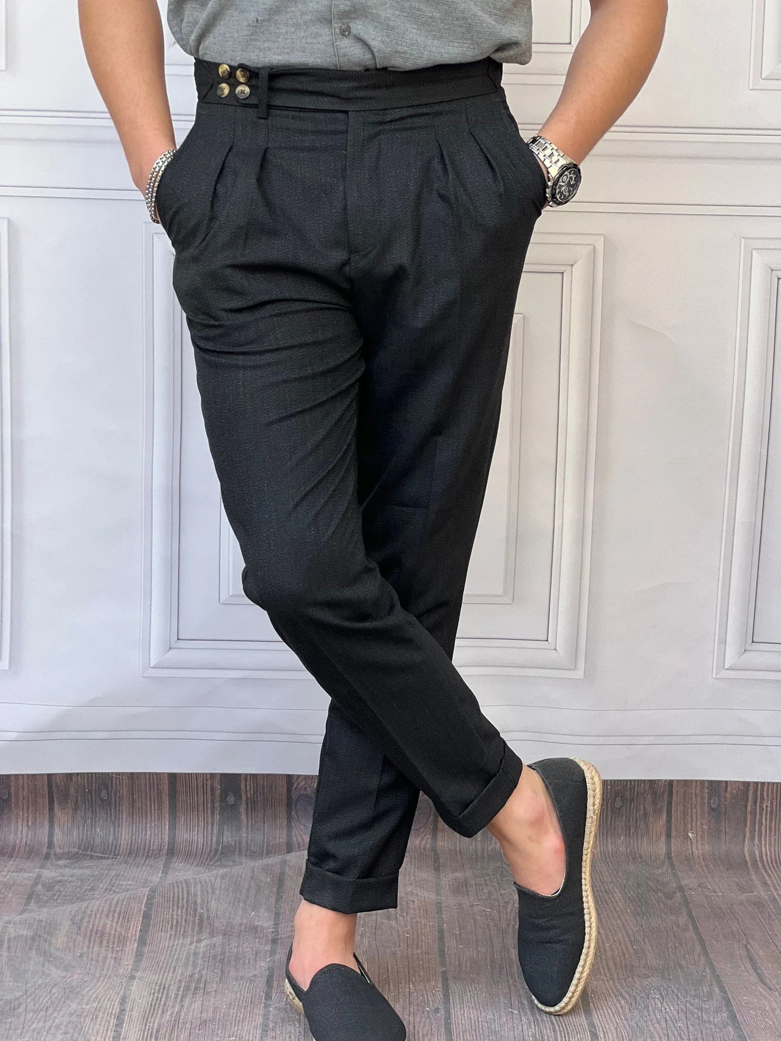 Rahat Kalıp Şalvar Kesim Kumaş Pantolon