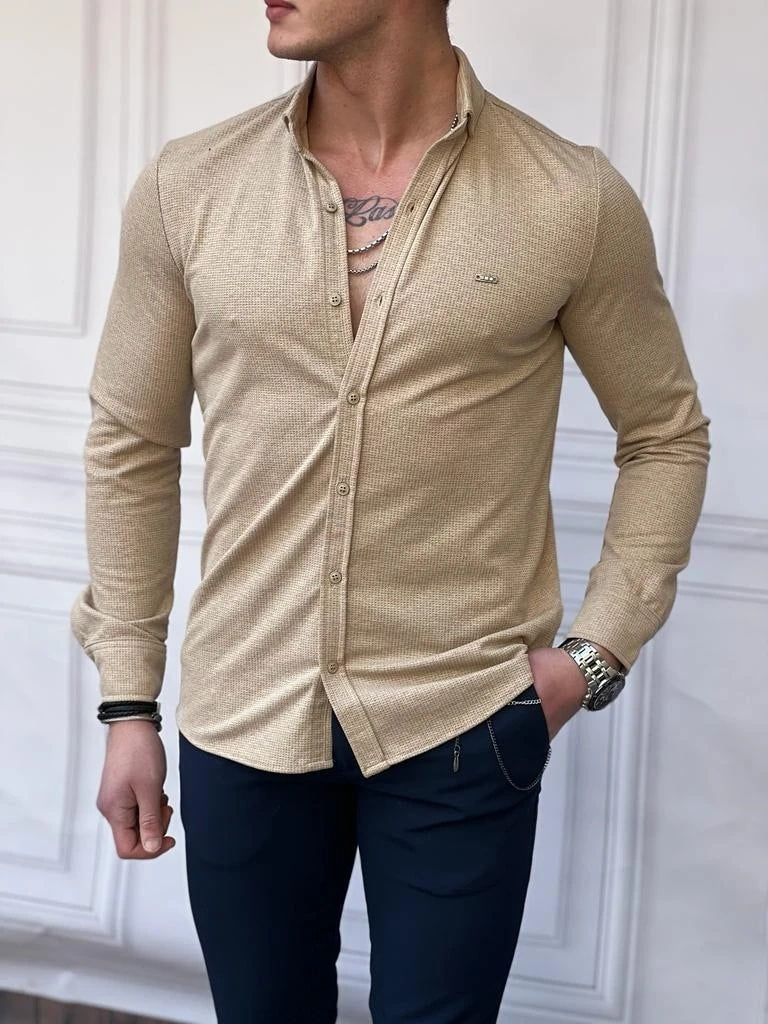 Yazlık Yüksek Kalite Örme İç Kısmı Merserize Gömlek