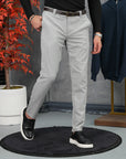 Slim Fit Kalıp Düz Kumaş Pantolon
