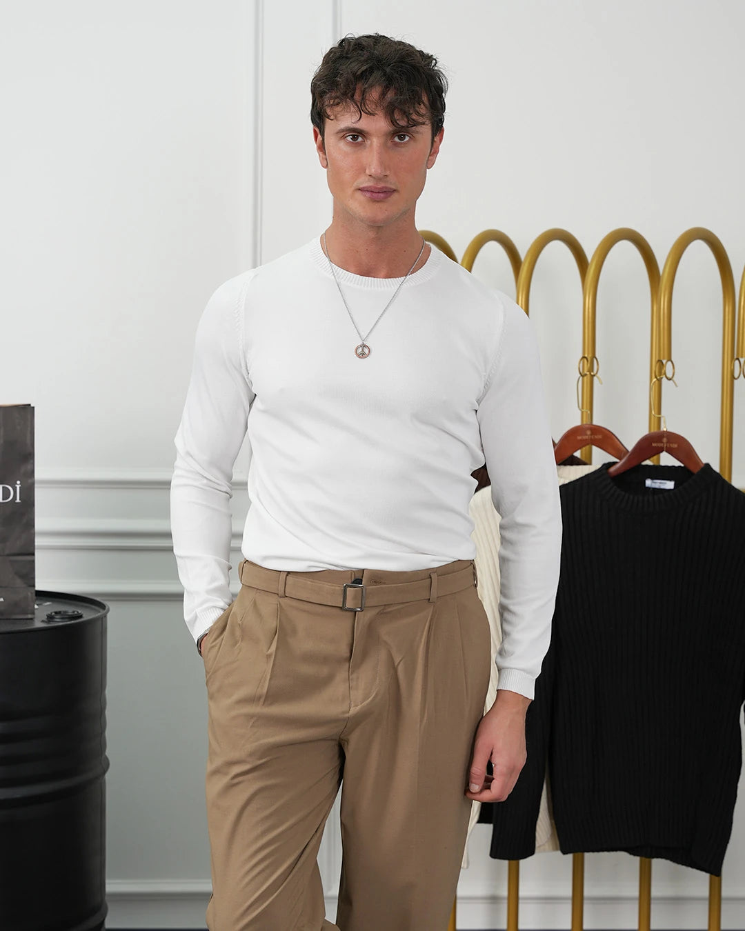 Pamuk Yapılı Slimfit Triko